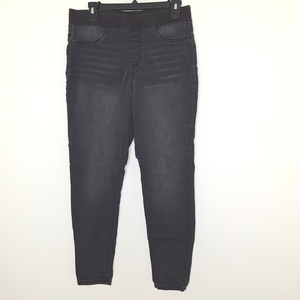 Whimsigoth No Boundaries L 11-13 Black High Rise Pull On Skinny Jeggings